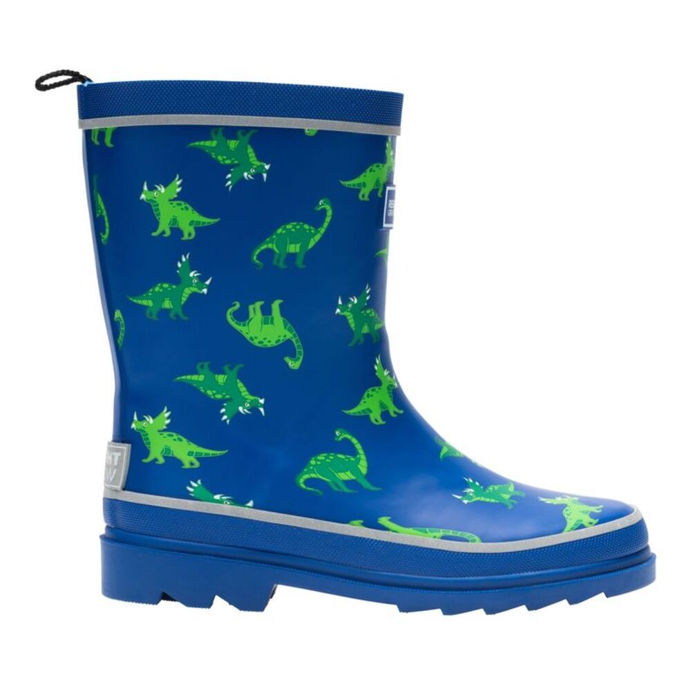 Regatta Childrens/Kids Mudplay III Dinosaur Rain Boots / Blue Green